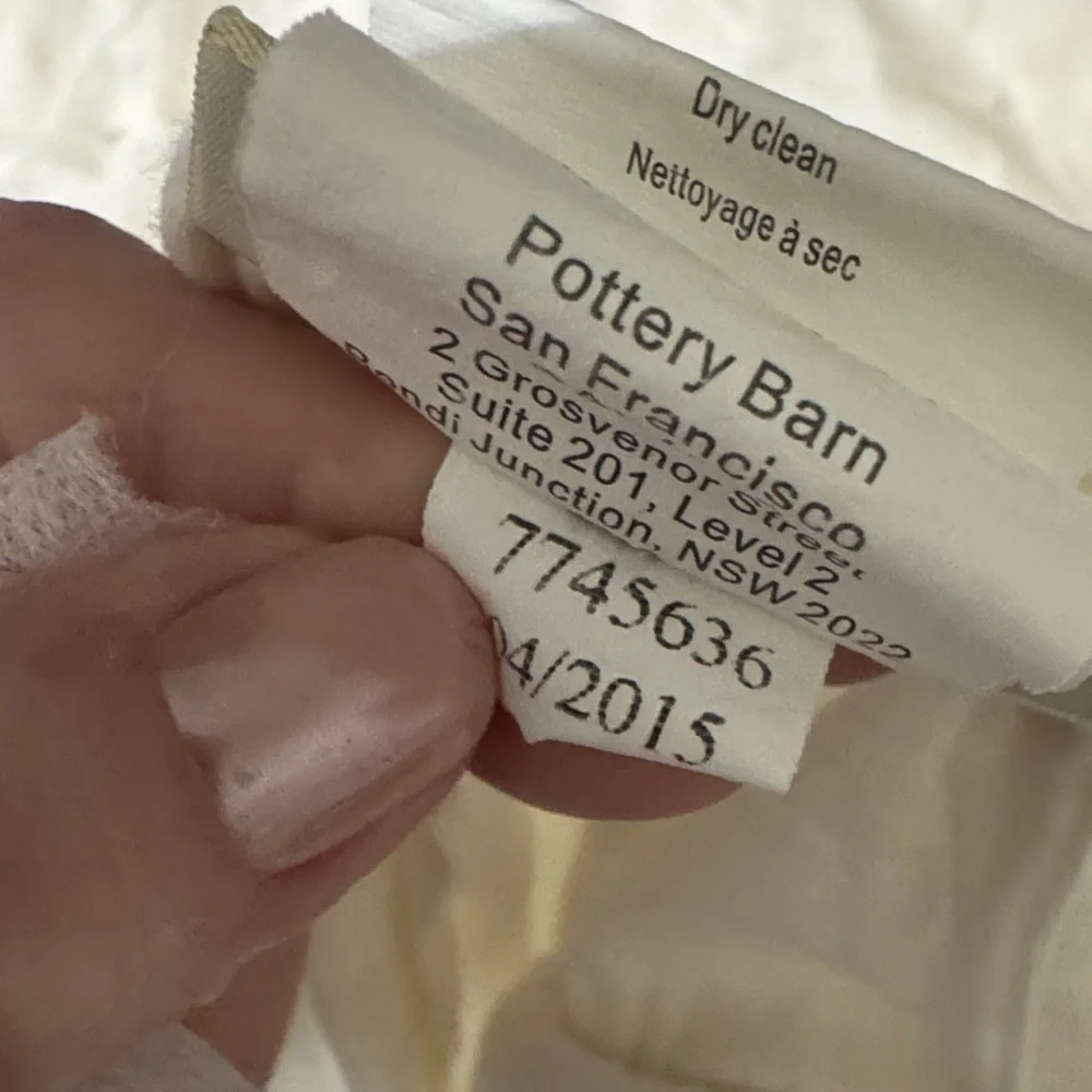 Pottery Barn pillowcases